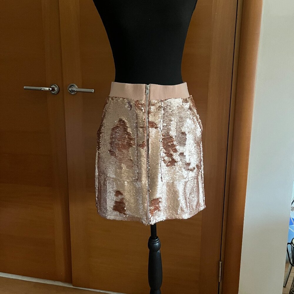 BAR III Women's Matte Sequin Utility Mini Skirt, Size NWT